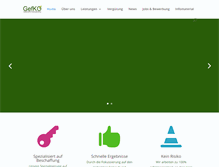 Tablet Screenshot of gefko.de